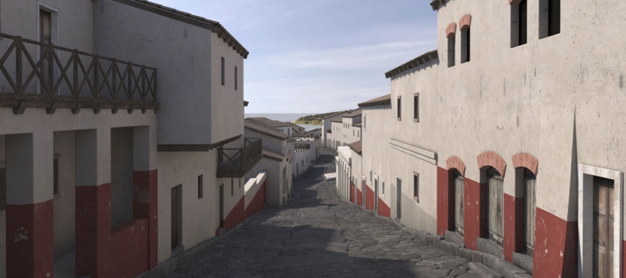 Ricostruzione 3D di Tharros