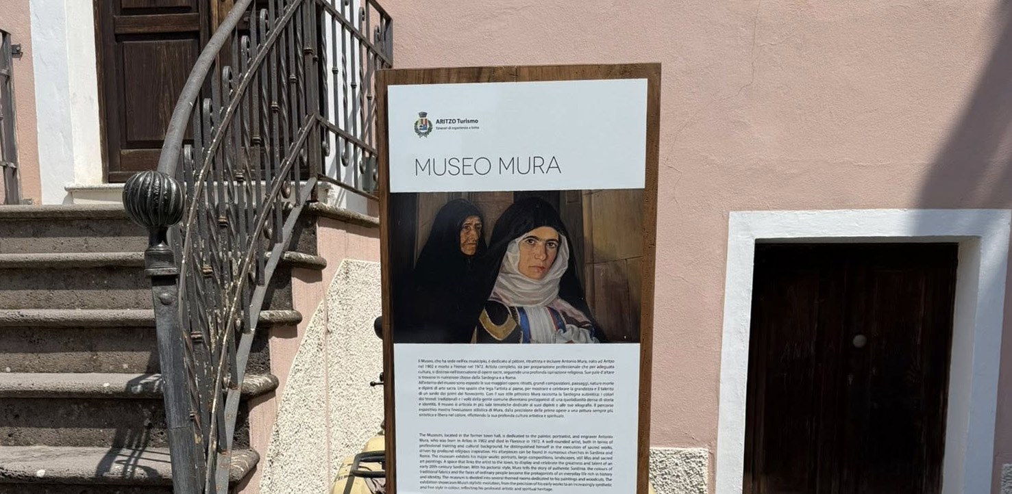 Aritzo, Museo Mura. Totem informativo