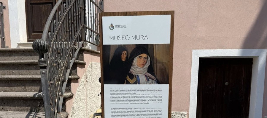 Aritzo, Museo Mura. Totem informativo