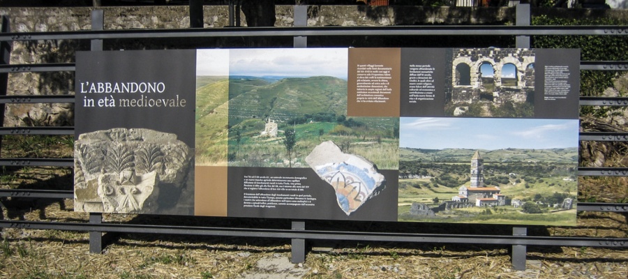 Gairo, particolare di un pannello grafico