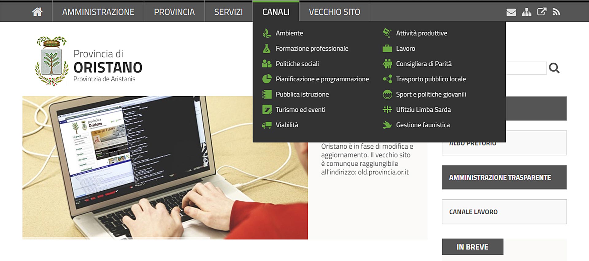 Redesign Provincia di Oristano