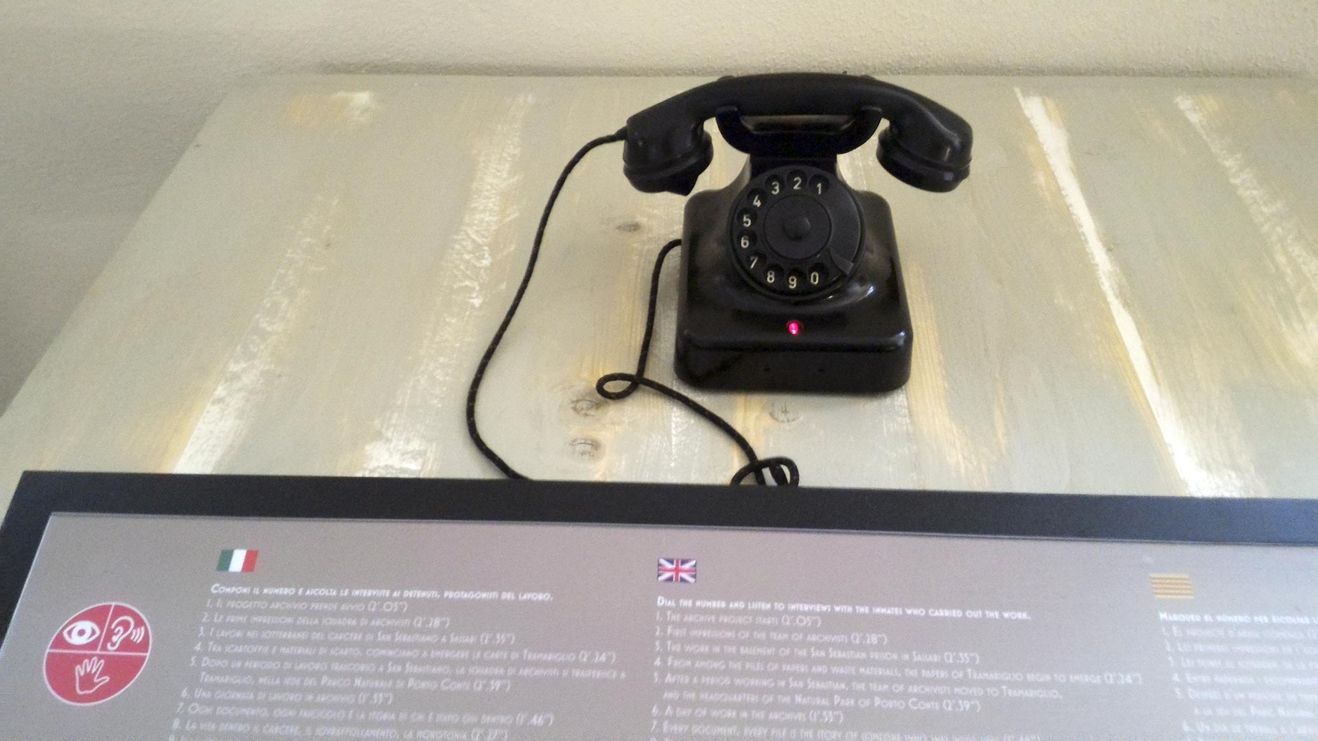 Tramariglio, telefono interattivo